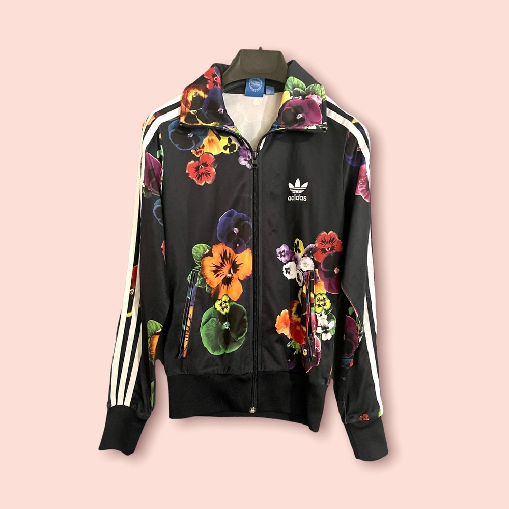 ADIDAS floral tracksuit set  limited addition
